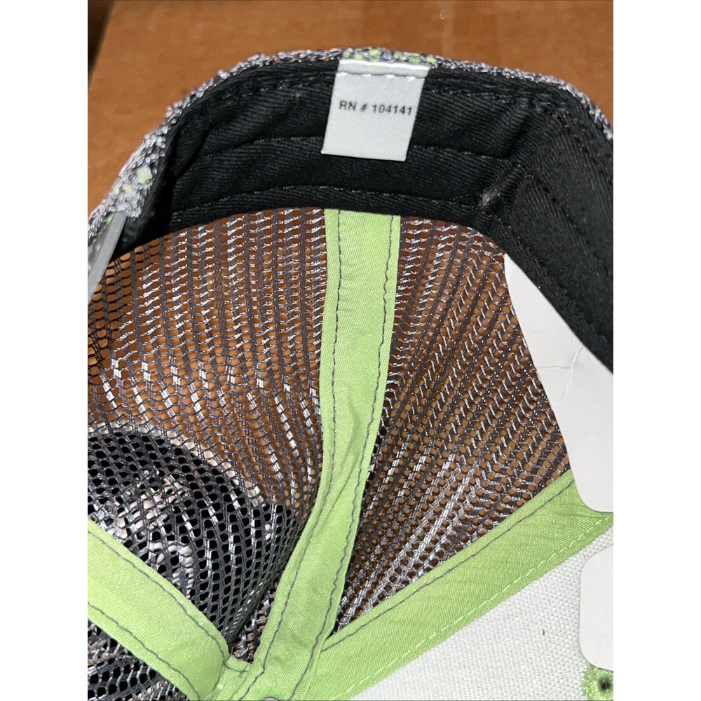Realtree Adjustable Mesh Back Cap Hat Lime/Gray DSG221103 Youth OSFM - Picture 6 of 8